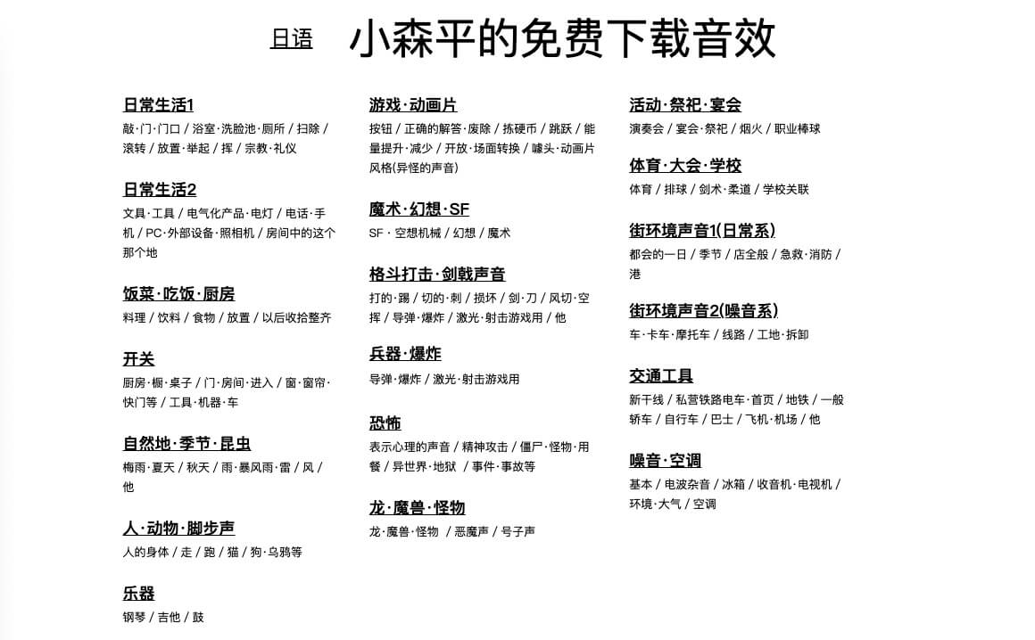 小森平音效