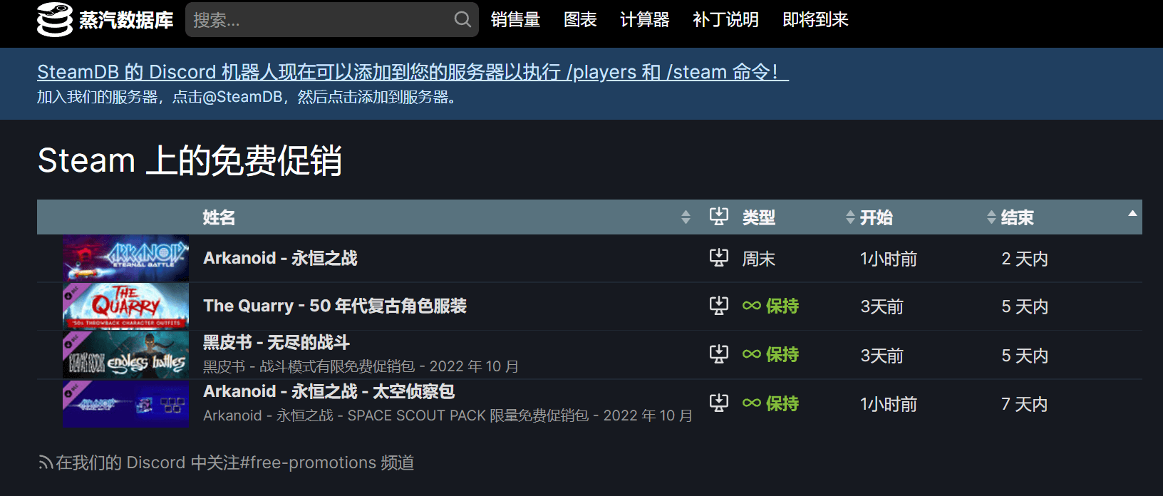 Steam DB